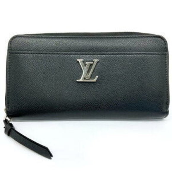 Louis Vuitton Wallet Long Zippy Zip Black Lockme Leather no - Picture 1 of 7